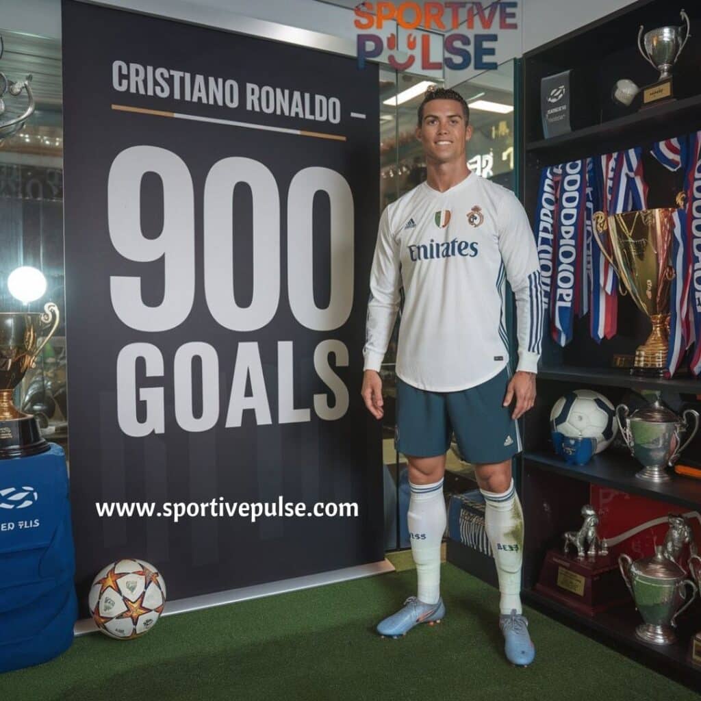 Ronaldo milestone: Celebrating 900th goal with arms raised