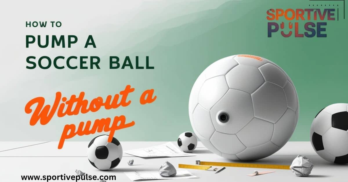 How to pump a soocer Ball without pump