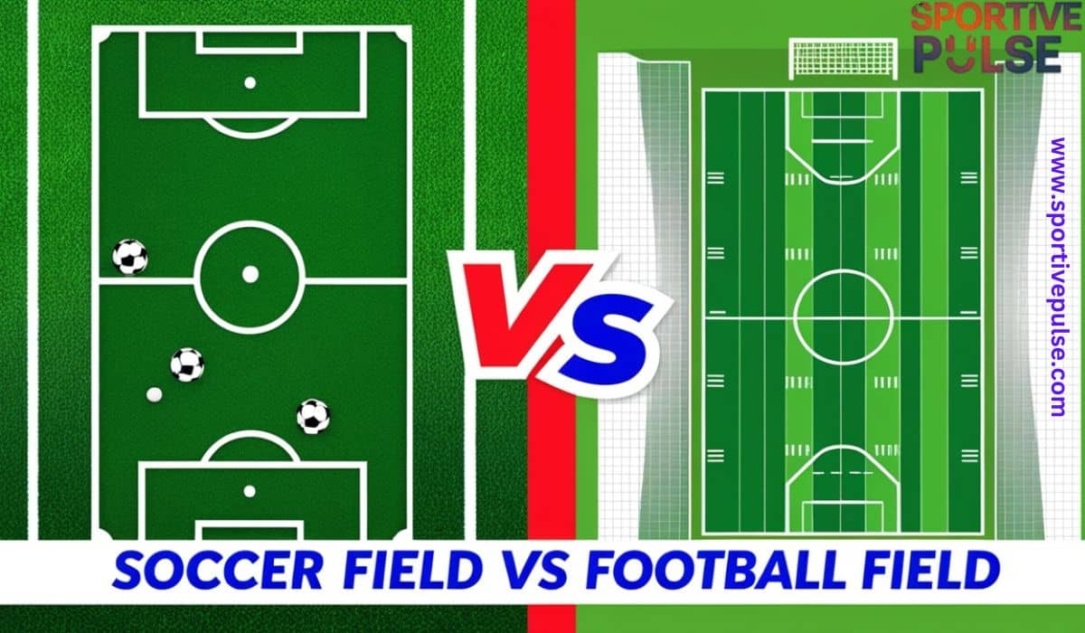 Soccer field vs footbal field