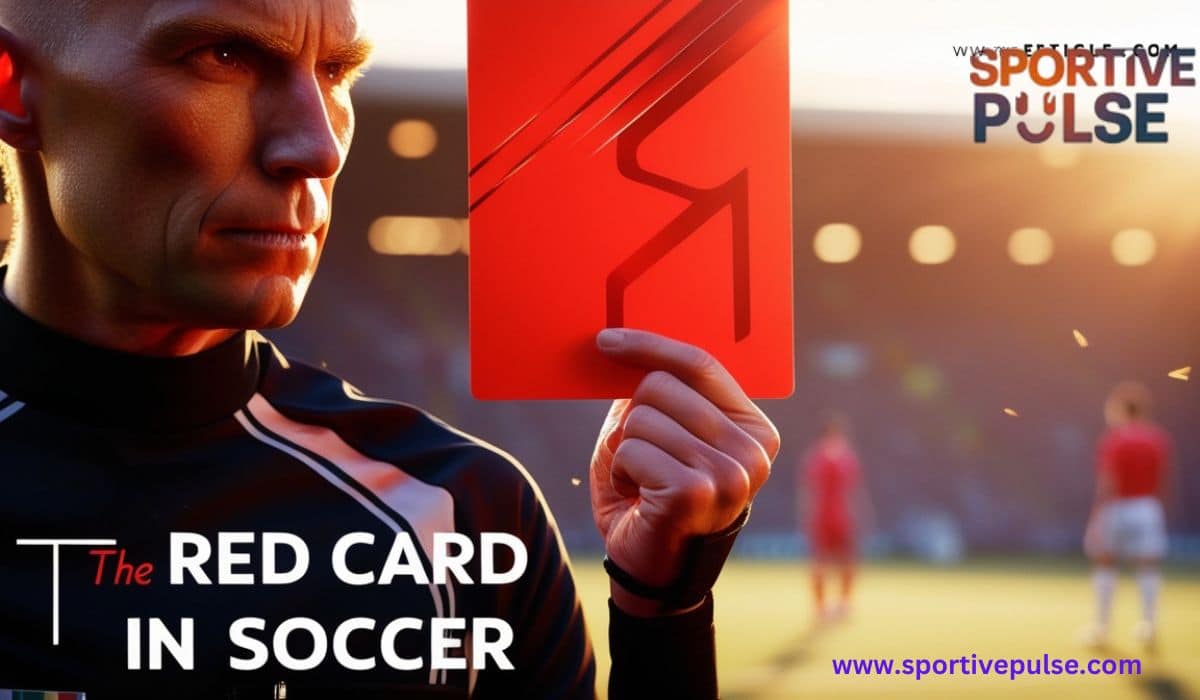 Red card in soccer