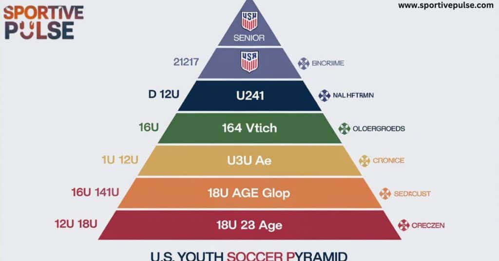 "U.S. Youth Soccer Pyramid: Tiers of development from grassroots to elite